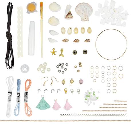 Kit créatif - bijoux coquillages Blanc 4 - vertbaudet enfant 