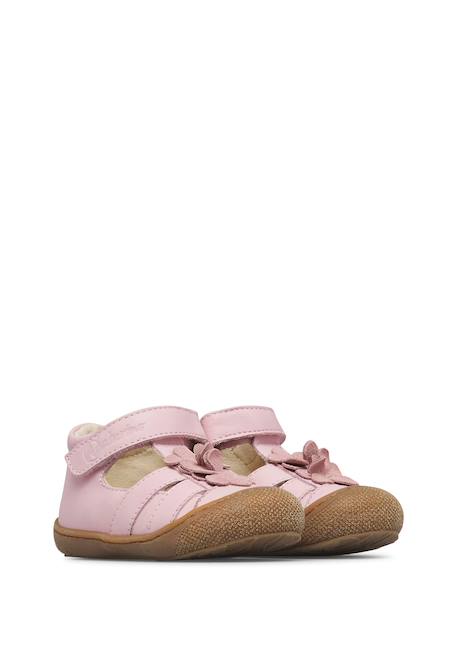 Sandales en cuir maggy 2 Rose-+Rose poudré- 2 - vertbaudet enfant 