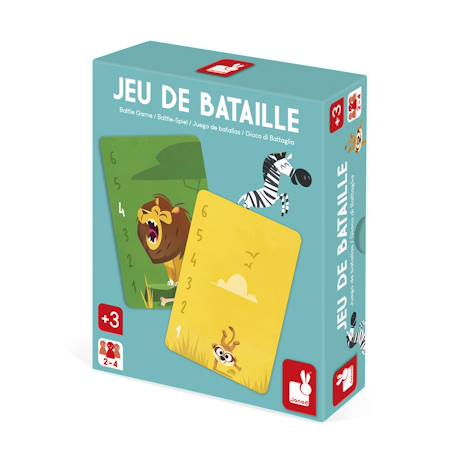 Jeu de cartes bataille les animaux d?afrique Multicolore 1 - vertbaudet enfant 