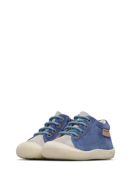 Chaussures barefoot en daim amur zip Gris-bleu- 5 - vertbaudet enfant 