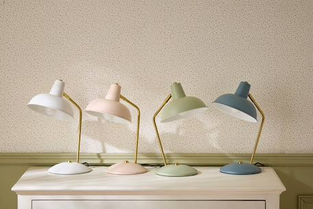 Lampe bureau rétro Bleu grise+Nude+Tomette+Vert d'eau 9 - vertbaudet enfant 