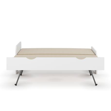 Lit gigogne bois massif talia Blanc+Bois 2 - vertbaudet enfant 