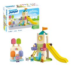 Jouet-Jeux d'imagination-Junior aire de jeux avec toboggan géant 71703