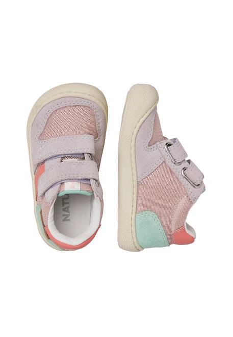 Chaussures barefoot en daim et tissu eldrys vl Lilas-+Vert-bleu ciel- 4 - vertbaudet enfant 