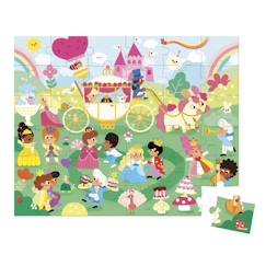 Jouet-Jeux éducatifs-Puzzles-Puzzle enfant 36 pièces thème princesses