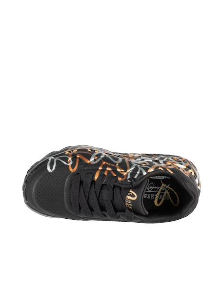 Basket sneakers pour junior uno lite - metallic love avec design coeurs james goldcrown Noir 2 - vertbaudet enfant 