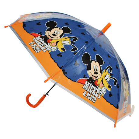 Parapluie 69,5cm Mickey et Pluto Marine 1 - vertbaudet enfant 