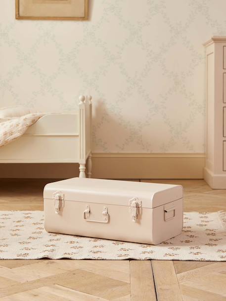 Malle de rangement en métal Bleu grise+Nude+Tomette+Vert fonce 4 - vertbaudet enfant 