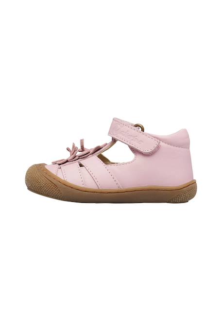 Sandales en cuir maggy 2 Rose-+Rose poudré- 3 - vertbaudet enfant 