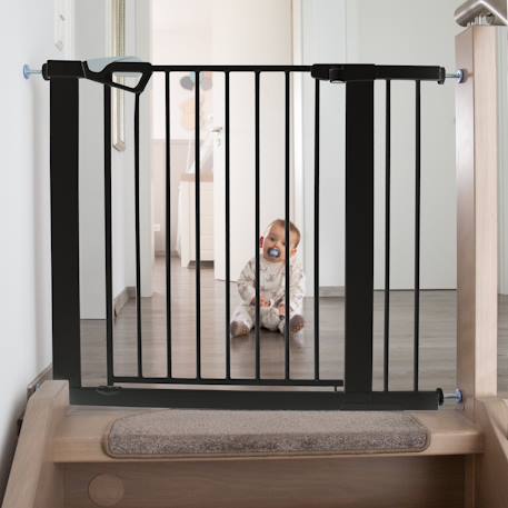 Extension 14 cm pour barrière de sécurité en métal easysafe+ Blanc+Noir 7 - vertbaudet enfant 
