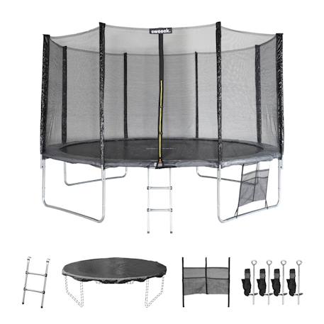 Trampoline 400cm avec pack d'accessoires mercure xxl Gris 2 - vertbaudet enfant 