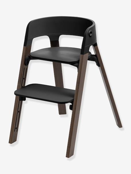 Chaise haute évolutive Steps bois+marron 17 - vertbaudet enfant 