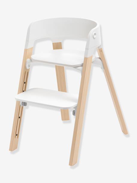 Chaise haute évolutive Steps bois+marron 2 - vertbaudet enfant 