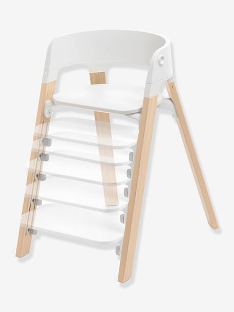 Chaise haute évolutive Steps bois+marron 3 - vertbaudet enfant 