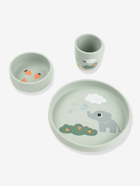 Coffret repas ventouse Elphee vert 2 - vertbaudet enfant 