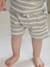 Short bébé garçon nid abeille rayé blanc 4 - vertbaudet enfant 