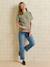 T-shirt de grossesse en coton biologique* personnalisable cappuccino+écru+kaki 12 - vertbaudet enfant 