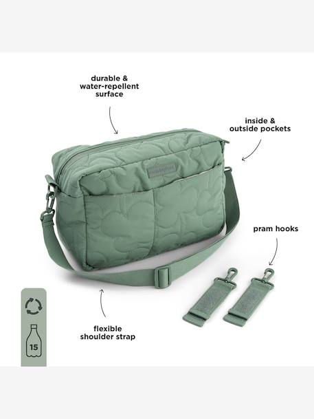 Sac de poussette matelassé sable+vert 19 - vertbaudet enfant 