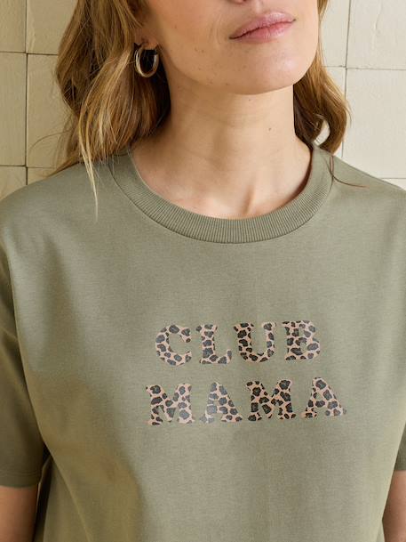 T-shirt de grossesse en coton biologique* personnalisable cappuccino+écru+kaki 14 - vertbaudet enfant 