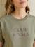T-shirt de grossesse en coton biologique* personnalisable cappuccino+écru+kaki 14 - vertbaudet enfant 