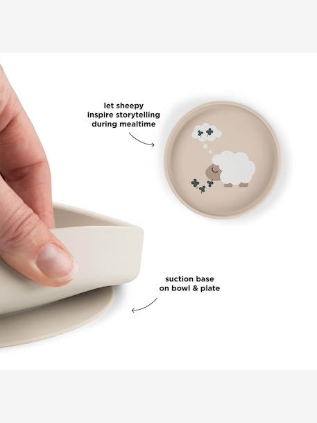 Assiette ventouse silicone sable 4 - vertbaudet enfant 