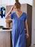 Robe longue grossesse et allaitement bleu grisé+rose 5 - vertbaudet enfant 