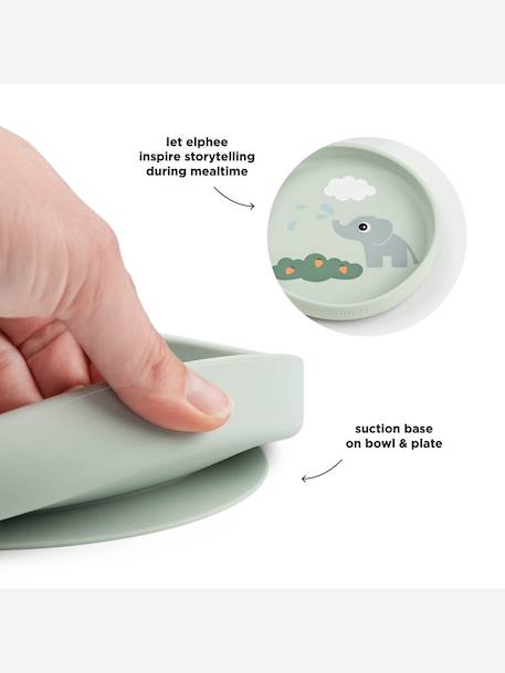 Coffret repas ventouse Elphee vert 3 - vertbaudet enfant 