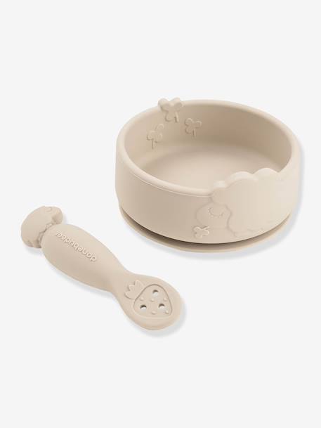 Coffret premier repas ventouse rose+sable 7 - vertbaudet enfant 