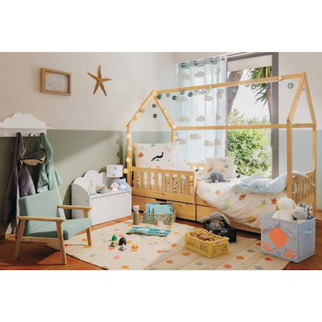Lit cabane enfant 2 tiroirs - bosco Beige 1 - vertbaudet enfant 