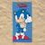Serviette de plage sonic classique polyester Bleu 2 - vertbaudet enfant 