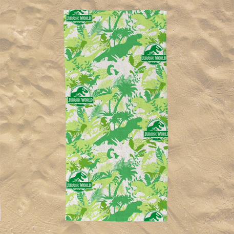 Serviette de plage jurassic world jungle polyester Vert 2 - vertbaudet enfant 