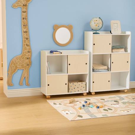 Meuble de rangement portes coulissantes - bouli Beige 1 - vertbaudet enfant 