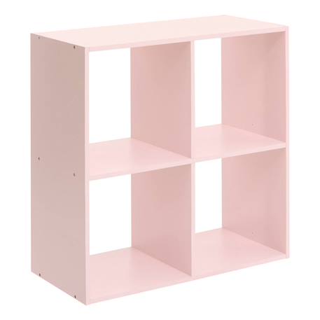 Étagère enfant 4 cases - mix'n modul Rose+Vert 2 - vertbaudet enfant 