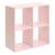 Étagère enfant 4 cases - mix'n modul Rose+Vert 2 - vertbaudet enfant 