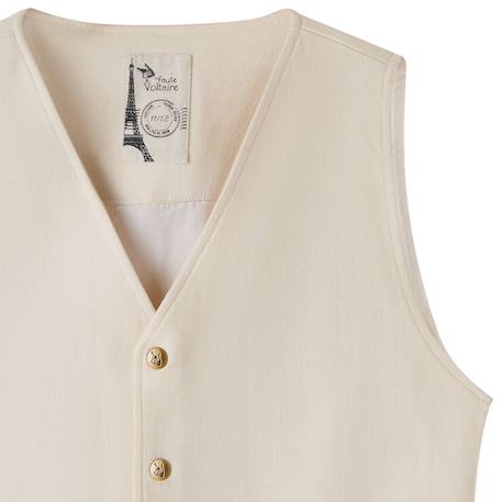 Gilet de costume    st germain Beige clair 4 - vertbaudet enfant 