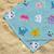 Serviette de plage gabby pandy pattes & amis polyester Bleu 3 - vertbaudet enfant 