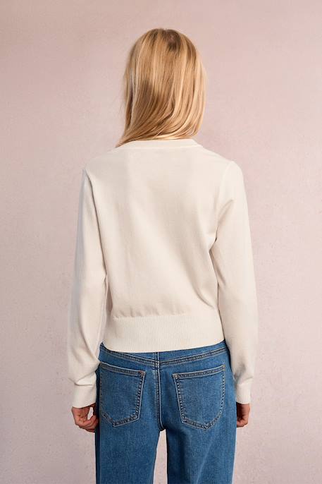 Gilet à boutons Blanc 5 - vertbaudet enfant 