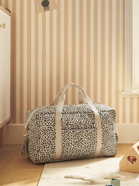 Sac à langer CATALINA 48 h beige imprimé 1 - vertbaudet enfant 
