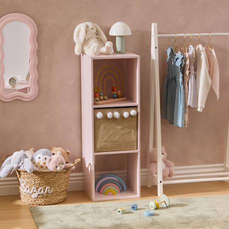 Étagère enfant 3 cases - mix'n modul Rose 4 - vertbaudet enfant 