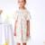 Robe cérémonie  fleurie   à manches papillon  butterfly Jaune pale 2 - vertbaudet enfant 