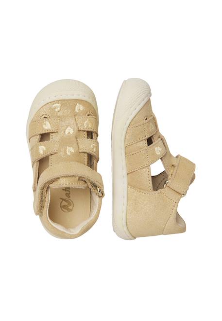 Sandales en daim bede embr Platine- 4 - vertbaudet enfant 