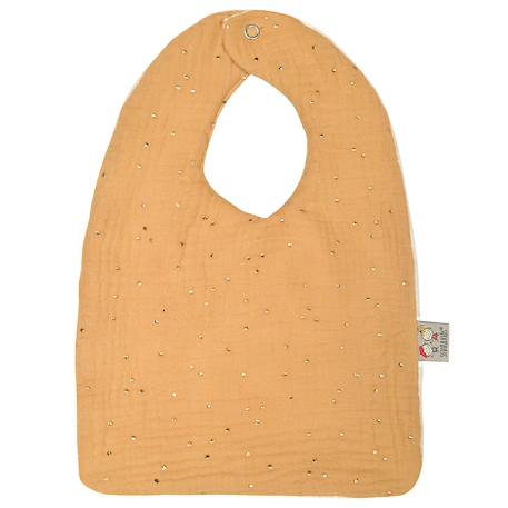 Bavoir en gaze de coton jeanne Beige+Biscuit+Blanc+Blanc à pois or+Bleu+Camel+Camel à pois or+Écru+Gris clair+Rose+Terracotta+Vert à pois or+Vert de gris 15 - vertbaudet enfant 