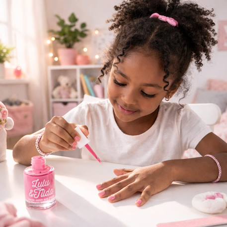 Vernis à ongles enfant lavable à l'eau Mauve+Rose pastel+Vieux rose 11 - vertbaudet enfant 