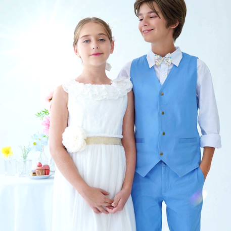 Gilet de costume     st germain Bleu ciel 2 - vertbaudet enfant 