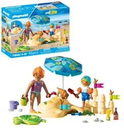 Jouet-Jeux d'imagination-My life famille jouant dans le sable à la plage 71906