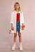Débardeur froncé Noir+Offwhite+Rouge 14 - vertbaudet enfant 