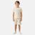 Ensemble garçon t-shirt manches courtes et short Beige+Bleu+Kaki+Noir 1 - vertbaudet enfant 