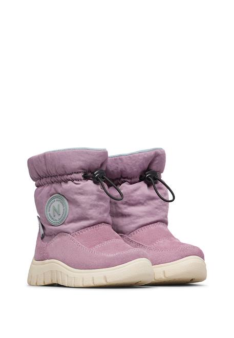 Bottes en suède et tissu technique varna 2 wp. Prune+Rose-gris- 2 - vertbaudet enfant 