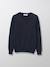 Pull col v garçon Bleu fonce uni+Gris fonce chine 1 - vertbaudet enfant 