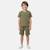Ensemble garçon t-shirt manches courtes et short Beige+Bleu+Kaki+Noir 13 - vertbaudet enfant 